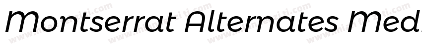 Montserrat Alternates Mediumy字体转换